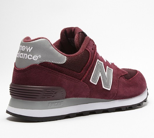 baskets new balance 574 core bordeaux femme running